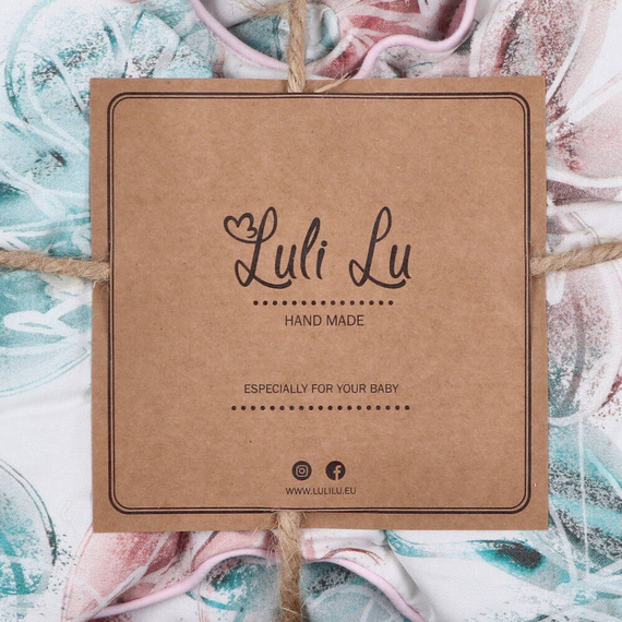 LUL-0038 Big Flowers Śpiworek niemowlęcy z poduszką Luli Lu