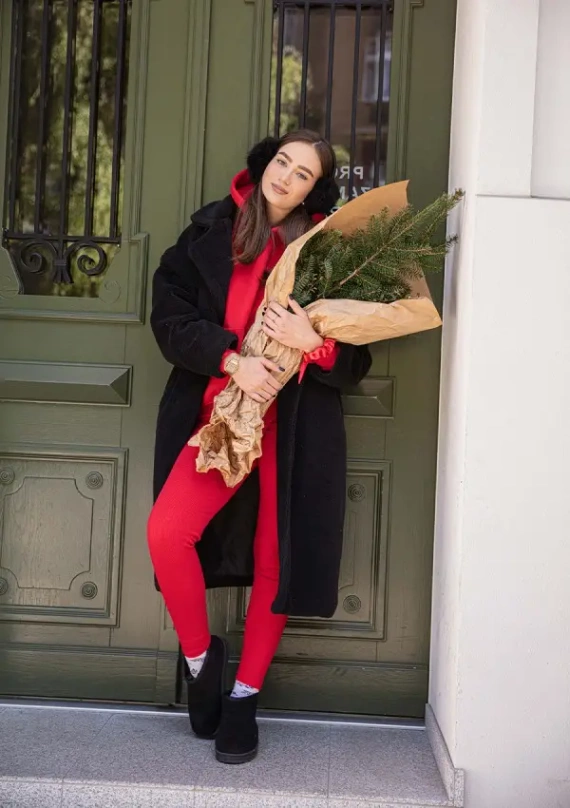 Oseye Dresowy komplet damski Dkaren - czerwony