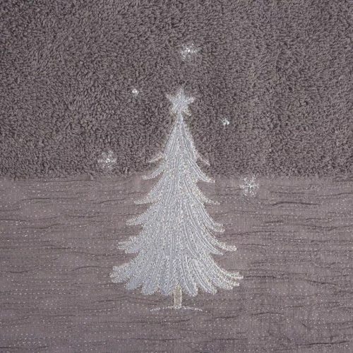 Joy 1 ręcznik świąteczny choinka Eurofirany stalowy