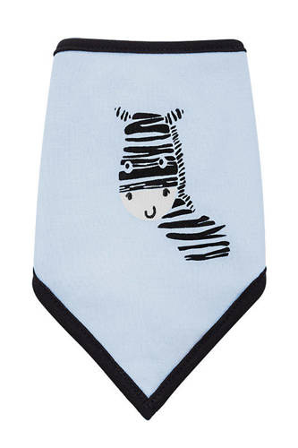 Apaszka chustka niemowlęca "Zebra" Terjan - niebieski