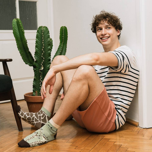 035 Zakostki Męskie Asymetryczne More - zielony jasny 016