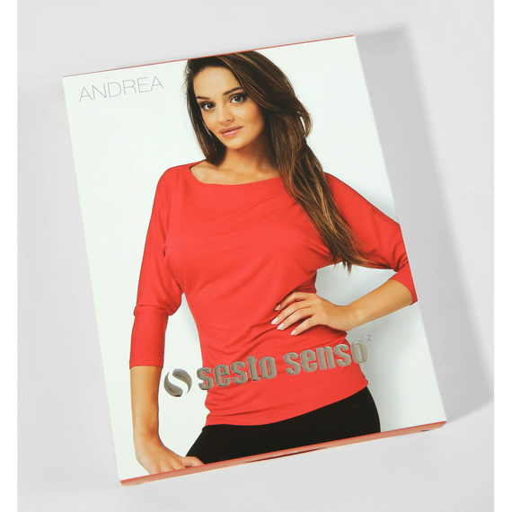 Andrea Bluzka damska kimono Sesto Senso brązowy