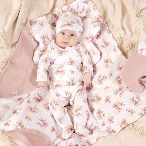 203054 Lou Czapeczka niemowlęca z węzełkiem Nicol