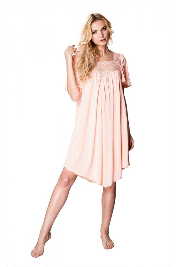 388 Józefina halka koszula nocna damska Mewa różowy