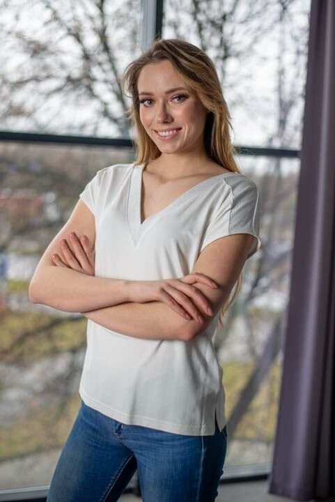 015  Bluzka krótki rękaw MIRACLE- biały