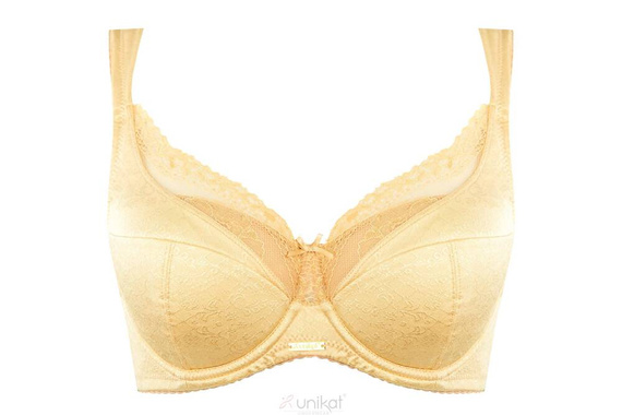Goldie full cup biustonosz usztywniany Unikat złoty