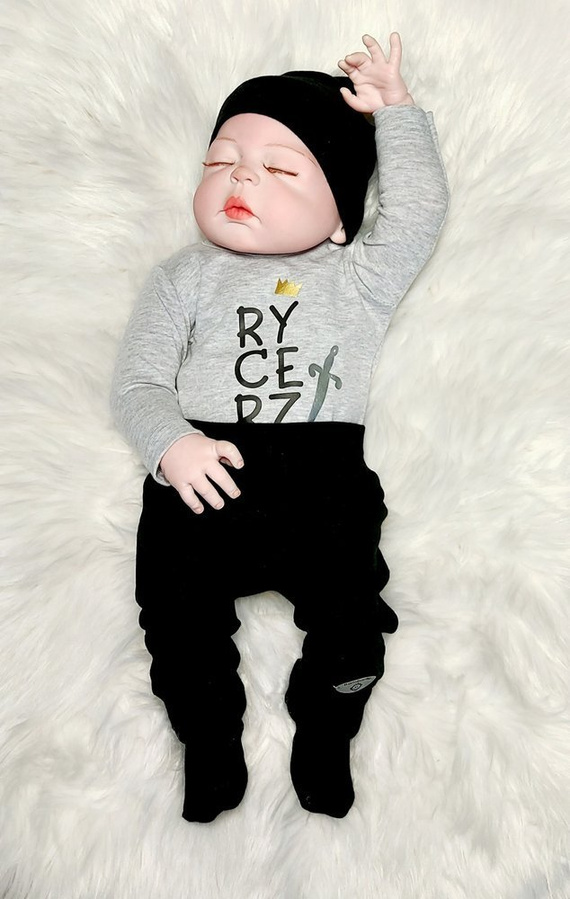 "Julek" Spodnie niemowlęce Bambarillo melanż