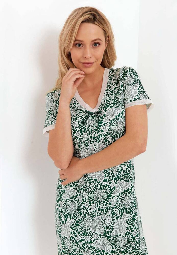 237 Koszula Nocna Cana -zielony