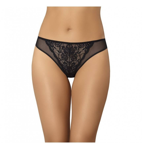 312-3 Wielopak Figi damskie Glamour Teyli - czarny