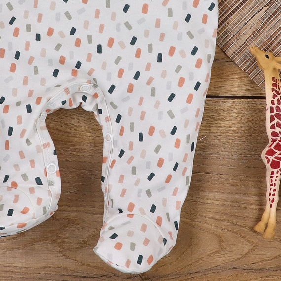 ABN-5325/KRE Śpiochy z bawełny organicznej Nini kremowy