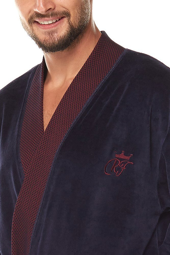 2050 Royal szlafrok męski L&L - granat 