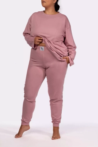 Homie longsleeve Piżama damska Mona pink