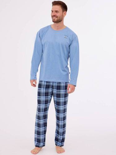 124/264 Aspen 2 Piżama męska Cornette niebieski