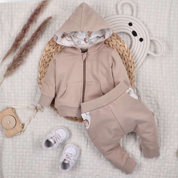 ABN-5592 Circus Dziecięce spodnie dresowe Nini – 100% bawełna organiczna, miękkie i bezpieczne