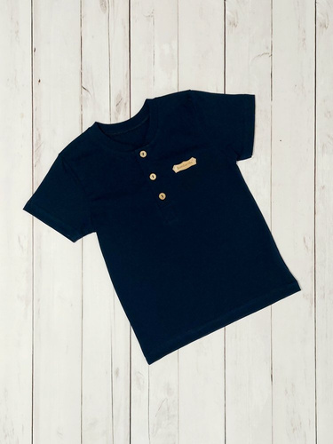 Mieszko Koszulka dziecięca krótki rękaw Bambarillo granatowy