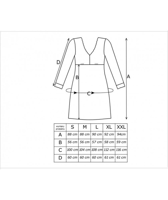 Silvana Long koszulka nocna Donna - bordowa