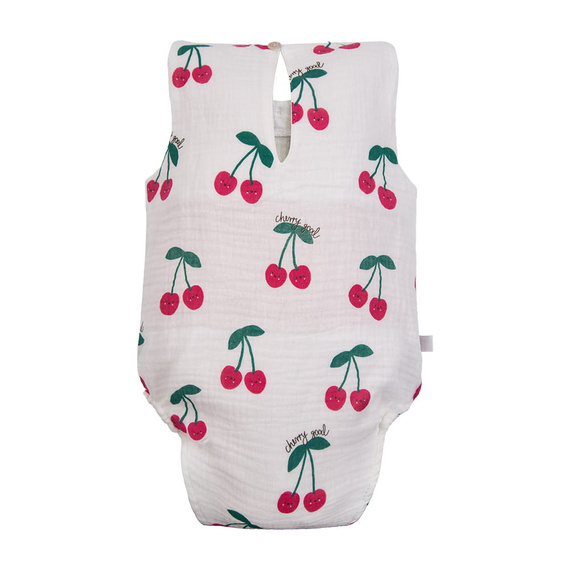 Body niemowlęce Eevi Cherry muślin bawełna ecru falbanki