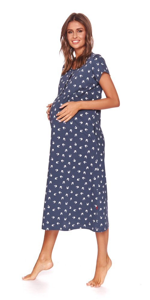 4119 Koszula Nocna ciążowa i do karmienia Doctor Nap - deep blue