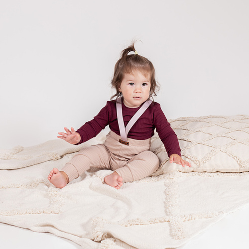 215017 Spodnie na szelkach "Eddy" Nicol - beżowy