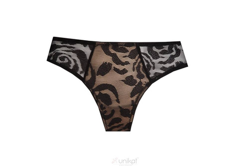 Tajla stringi damskie Unikat czarny 