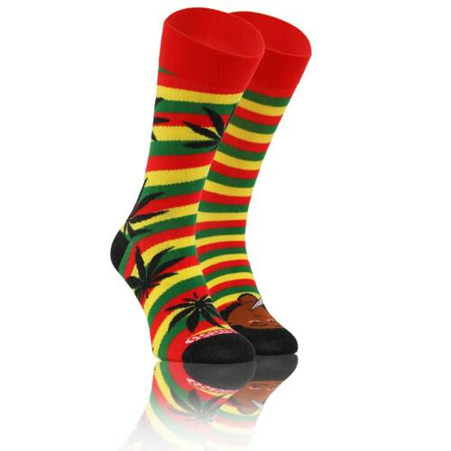 Rastaman Skarpety długie finest cotton dwie różne Sesto Senso żółty