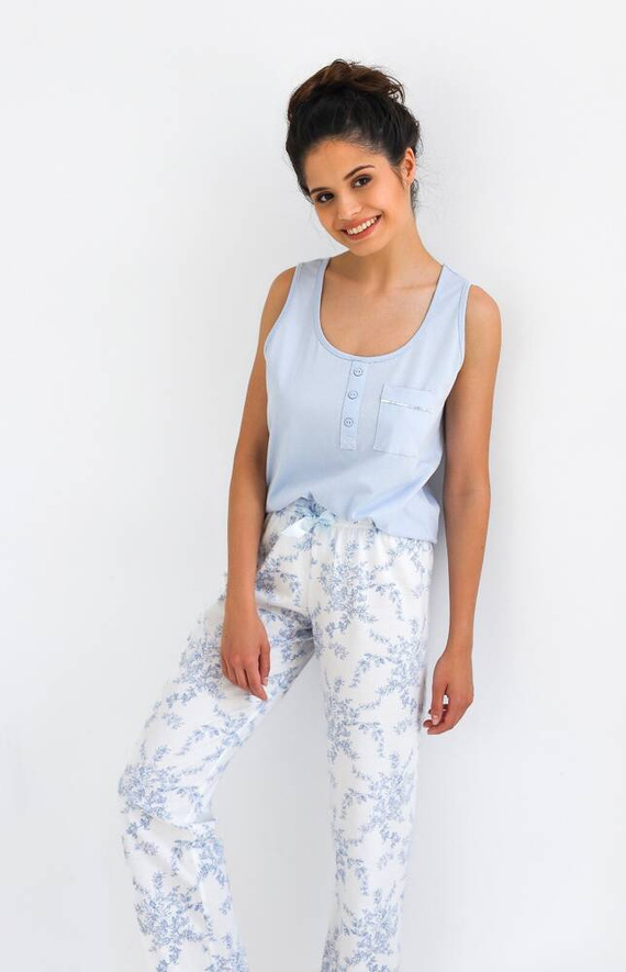 Arely Piżama damska Sensis - błękitny