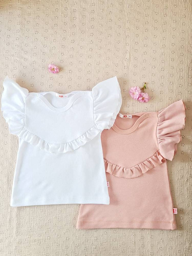 1717B Cherry Tunika z długim rękawem Marija - white