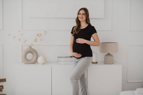 Belly bluzka ciążowa Milk&Love czarny