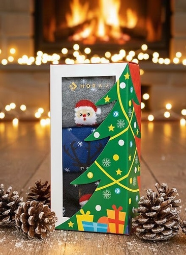 Skarpety świąteczne Moraj CSLS 450-003/3 – 3-pak w ozdobnym pudełku