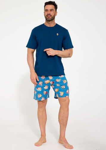 Piżama męska Cornette 326/207 Beer bawełna 100% krótki rękaw