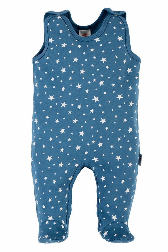 05229B "Stars" Śpiochy niemowlęce Makoma niebieski