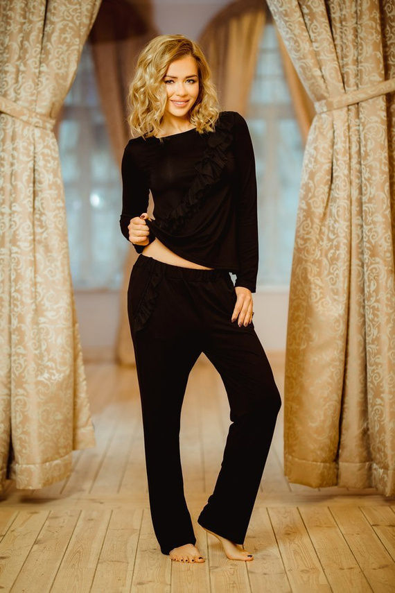 Pangkor Komplet Piżama Damska Kalimo - czarny