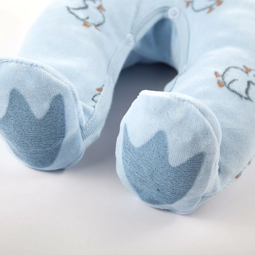 Little Ducks Komplet Śpioch + kaftan Eevi - niebieski