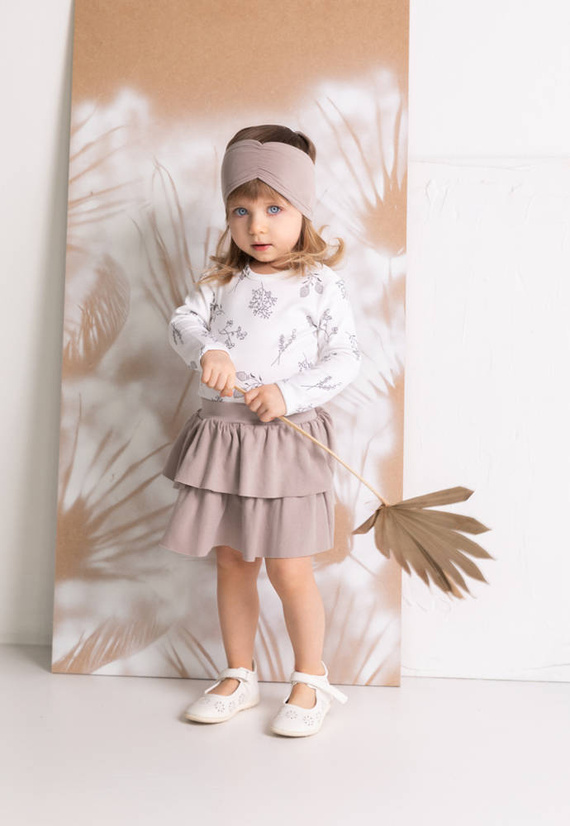 183173 Spódniczka bawełniana "Gaja" Nicol - beżowy