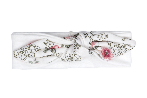 4218OMD "ROSES" Opaska niemowlęca Makoma druk