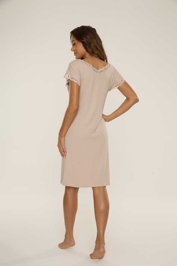 816 Hazel Koszulka nocna De Lafense - piaskowy