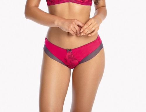 1115 Rose Biustonosz Miękki Gaia- czerwony