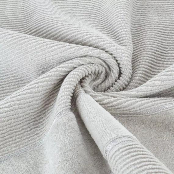 Komplet ręczników Emma Eurofirany srebrny 3 szt 30x50 50x90 70x140 500 g/m²