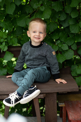 Le Tigre Pumpy z wiązaniem Pinokio - zielony druk