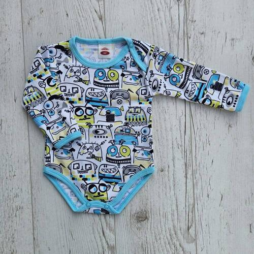 03248DR "Cosmos" Body niemowlęce z długim rękawem Makoma