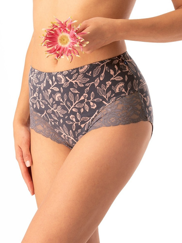 Figi damskie Key LPF 545 szary – bawełna, komfortowe, 2 sztuki w opakowaniu