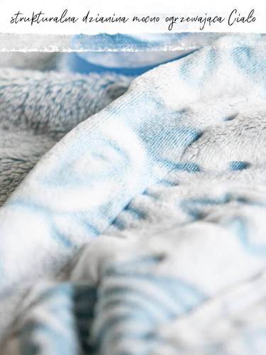 LGL 535 Długi Szlafrok Damski Key-błękitny