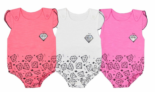 Body niemowlęce krótki rękaw DIAMENCIK Koala różowe