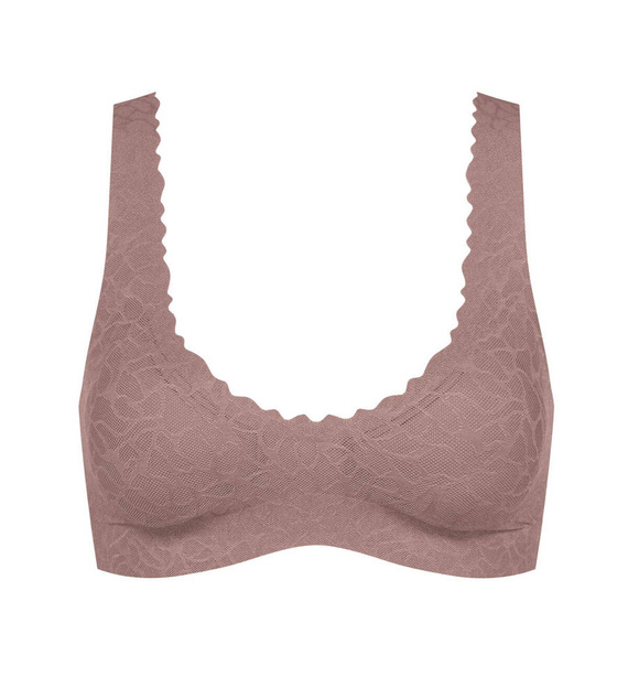 Zero Feel Lace Top Sloggi - cacao