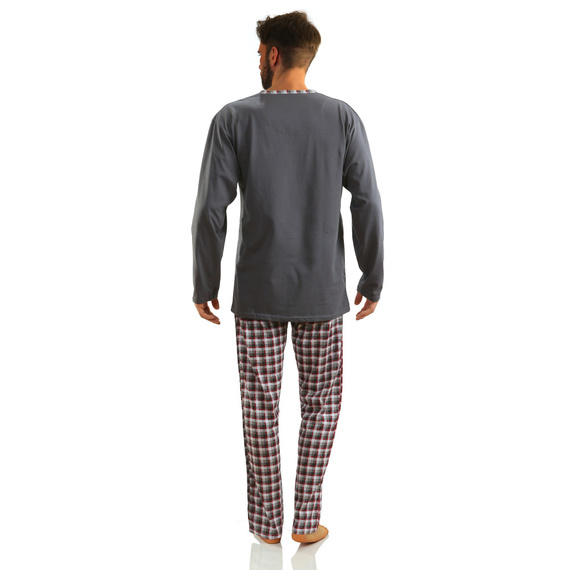 Jasiek Piżama Męska Sesto Senso - grafitowy