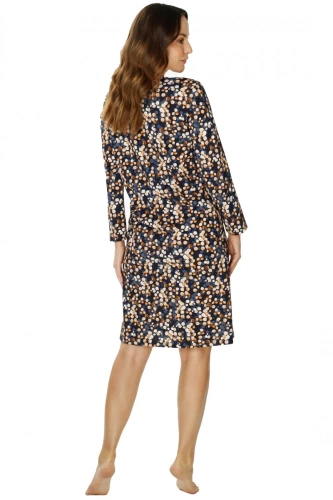 86675 Lucy Koszula nocna Mewa druk brązowy