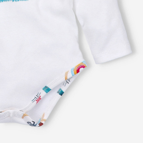 Kolorowy Las Body z bawełny organicznej Nini ecru 