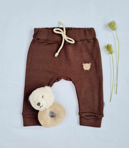 3710 Teddy Spodnie Marija - brązowy