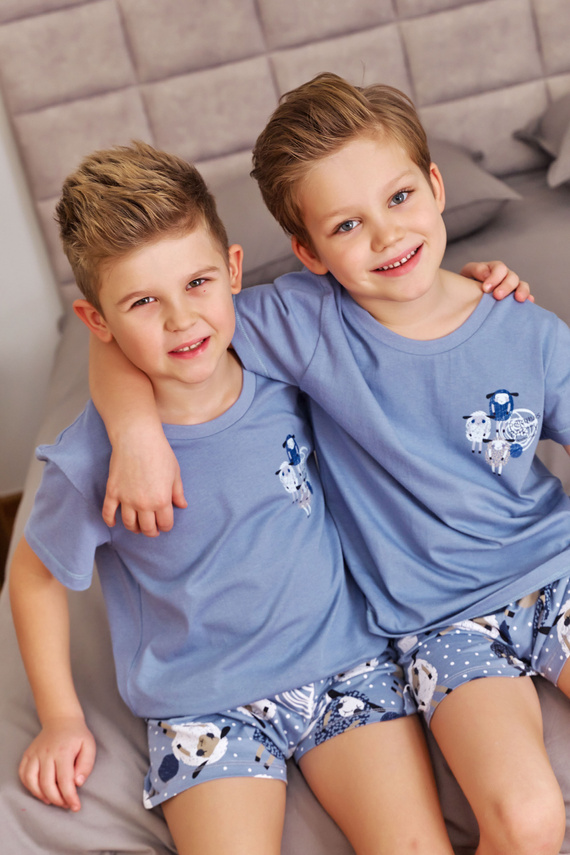 7208 Piżama dziecięca Unisex Doctor Nap - sheep (niebieski)