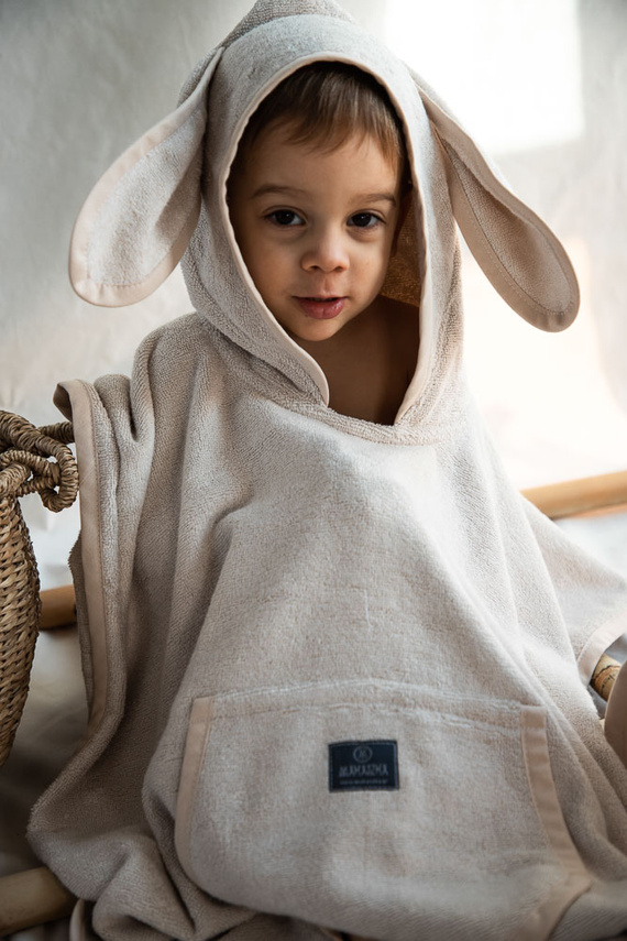 Linen Ponczo kąpielowe Makaszka